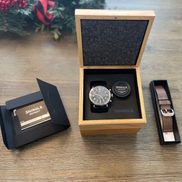 Shinola Chrono Runwell 47mm Watch - Picture 2 of 6